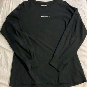 Alphalete Long Sleeve Black Performance